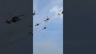 IAFs helicopter performing airshow in chennai marina beach iaf airforce airshow shorts academy [upl. by Rettig]