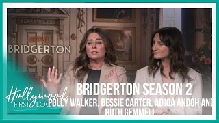 BRIDGERTON SEASON 2 2022  Polly Walker Bessie Carter Adjoa Andoh and Ruth Gemmell on Season 2 [upl. by Yekram]