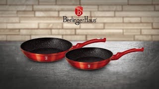 Berlinger Haus Metallic Line Burgundy Edition 2 Pcs Frypan Set Presentation BH 1612N [upl. by Nmutua957]