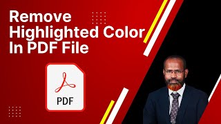 How To Remove Highlighted Color In PDF File [upl. by Alemrac]