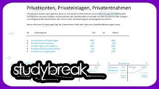 Privatkonten Privateinlagen Privatentnahmen  Externes Rechnungswesen [upl. by Eeniffar]