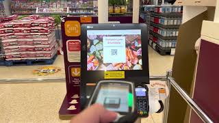 NCR Selfserv90 Smart shop checkout at Sainsbury’s basildon [upl. by Akemat]