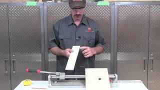 How To Use A Tile Snap Cutter [upl. by Aloke553]