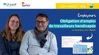 Webinaire  Obligation demploi des travailleurs handicapés [upl. by Airrotal]