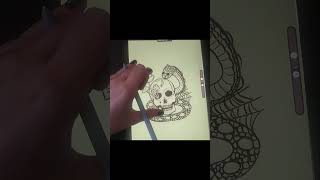 halloween sticker drawing time lapse stickers drawing art timelapse [upl. by Heinrich]