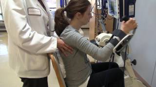 Functional Electrical Stimulation FES at Helen Hayes Hospital [upl. by Atinuahs]