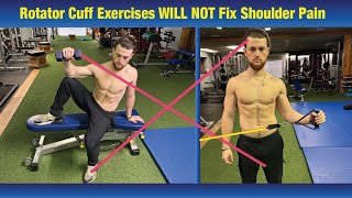 Rotator Cuff Exercises WILL NOT FIX Shoulder Pain  LEARN WHY  Avoid Surgery [upl. by Eihpos]