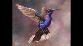 OIL PAINTING  Hummingbird timelapse [upl. by Ertnom672]