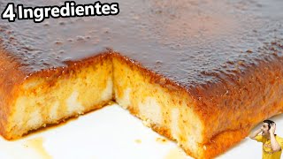 POSTRE CREMOSO Y FÁCIL SOLO 4 INGREDIENTES😋🍮😍con PAN DURO ¿Lo llamas PUDIN o BUDIN Receta  708 [upl. by Arteid989]