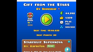 GIFT FROM THE STARS HARD DEMON Geometry Dash [upl. by Dorie]