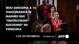 EEUU sanciona a 16 funcionarios de Maduro que quotobstruyeron eleccionesquot en Venezuela [upl. by Damien]