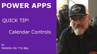 PowerApps Quick Tip  Calendars [upl. by Inafetse]