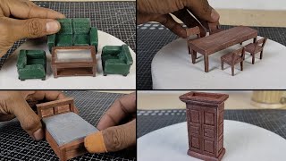 DIY maket furniture skala 1100  untuk kontruksi rumah kecil [upl. by Ellinnet253]