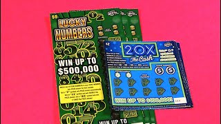 SOOD 1284 5 LUCKY NUMBERS 3 2 20X THE CASH 5 FL Lottery Tickets [upl. by Ruelu]