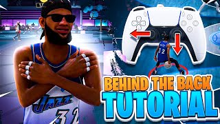 HOW TO DO THE MISDIRECTION BEHIND THE BACK IN NBA 2K22 MISDIRECTION DRIBBLE TUTORIAL [upl. by Uranie527]