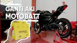 GANTI AKI GSXR150 PAKE MOTOBATT MTZ6S [upl. by Soloman905]