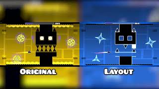 quotSilent Clubstepquot Original vs Layout  Geometry Dash Comparison [upl. by Eeryt334]