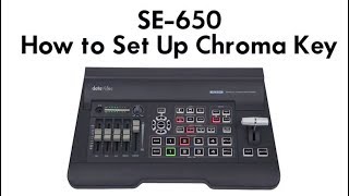 Datavideo Tutorials SE650 Switcher  Learn How to Set Up Chroma Key [upl. by Dnalerb254]