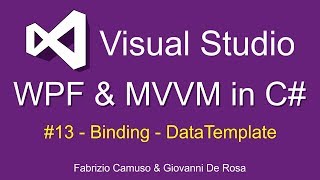 WPF amp MVVM in C ITA  14 Binding  Data Templates [upl. by Ellenahc]