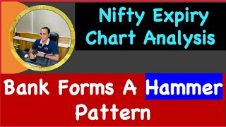 Bank Forms A Hammer Pattern  Nifty Expiry Chart Analysis [upl. by Ruhtua]