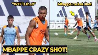 Arda Guler reaction to Mbappe ROCKET SHOT goal during Real Madrid training  Football News Today [upl. by Alenas]