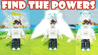 FIND the POWERS How to get ALL Powers and Badges CITY MAP Roblox [upl. by Nylasej884]