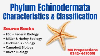 Phylum Echinodermata Characteristics Phylogeny amp Classification  Zoology amp Biology Lecturer Prep [upl. by Hastie]