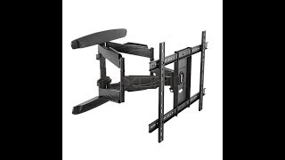 How to install a Dual Arm Full Motion TV Wall Mount Texonic Model XP6 [upl. by Aleka]