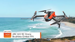 JJRC X22 Brushless Gimbal FPV Dual Camera RC Drone Quadcopter Shop on Banggood [upl. by Neb188]