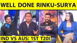 🔴IND VS AUS T20I LAST BALL THRILLER RINKU ने बचाई लाज SURYA ने लगाई आग IND 2 विकेट से जीता [upl. by Eelinej]