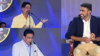 quot600 wickets possiblequot Anil Kumble and Krish Srikanth Hilarious speech at Ashwins TNCA Felicitation [upl. by Ahsiadal]