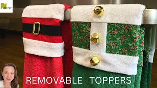 DIY Removable Christmas Hanging Tea Hand Towel Topper [upl. by Yarod469]