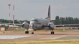 Dassault ATL2 Atlantique 2 French NAVY departure at RIAT 2018 RAF Fairford AirShow [upl. by Burnsed]