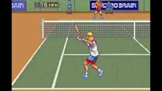 David Cranes AMAZING TENNIS  アメージング テニス INTRO  GAMEPLAY  SUPER FAMICOM [upl. by Joselyn]