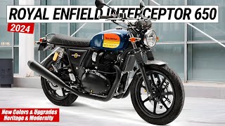 2024 ROYAL ENFIELD INTERCEPTOR 650  New Colors and Upgrades  A Fusion of Modernity amp Heritage [upl. by Tips537]