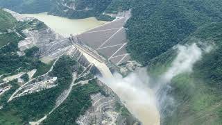 An aerial view of the mighty Hidroituango hydroelectric dam on Colombias Cauca river [upl. by Marsha]