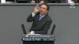 Klaus Ernst DIE LINKE 10 Euro Mindestlohn als Lohnuntergrenze einführen [upl. by Duck304]