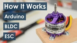 How Brushless Motor and ESC Work and How To Control them using Arduino [upl. by Bogart]