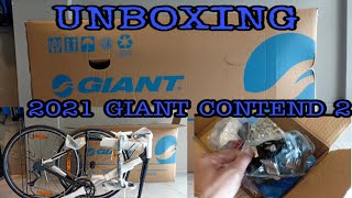 Unboxing 2021 GIANT CONTEND 2 [upl. by Evars]