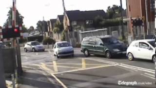 Dangerous drivers flout level crossing rules [upl. by Adnylg16]