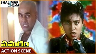 Samaram Movie  Roja amp Puneet Issar Best Action Scene  Suman RojaPuneet Issar  Shalimarcinema [upl. by Armington571]