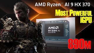 AMD Ryzen AI 370 with 890m iGPU  Black Myth Wu Kong [upl. by Cassy]