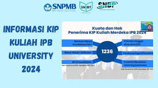 KIP KULIAH IPB UNIVERSITY 2024 kipkuliah [upl. by Damal]