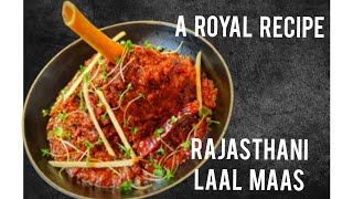 Authentic Rajasthani LAAL MAAS using Lamb Shank [upl. by Alrats776]