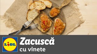 Zacusca cu vinete • reteta Bucataria Lidl [upl. by Orenid257]