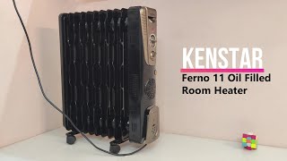 Best Oil filled Room Heater under 8000 Rs  KENSTAR Ferno 11 wave fins oil room heater Full Review [upl. by Artap319]