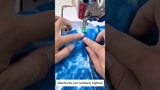 tutorial para coser aberturas con costura inglesa shorts [upl. by Atok]