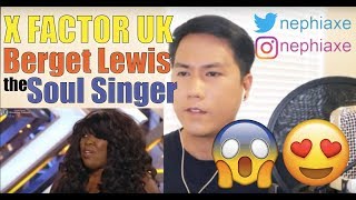 Berget Lewis Dutch Singer  X Factor UK Auditions REACTION [upl. by Alit685]