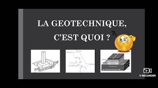 La Géotechnique  Cest Quoi [upl. by Ronacin]