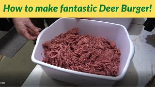 Deer Burger  The best ground venison [upl. by Gosnell]